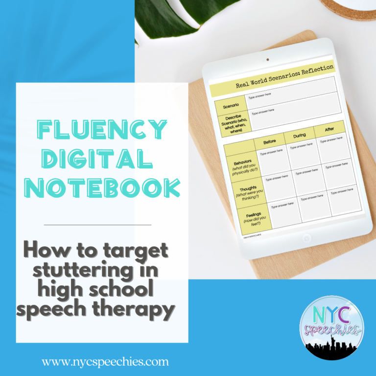 Fluency Interactive Digital Notebook