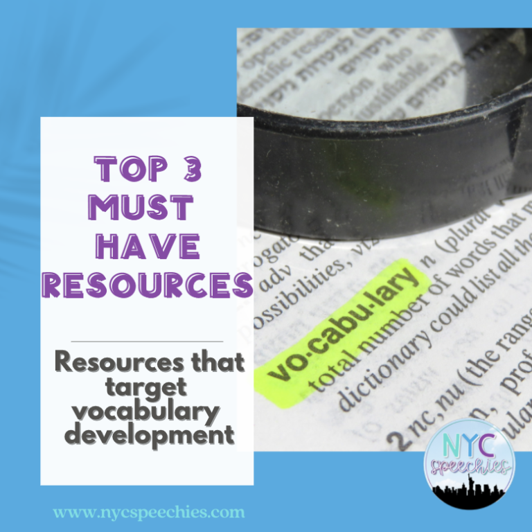 Must Have Resources to Target Vocabulary