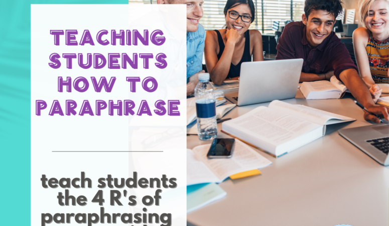 How to Teach Paraphrasing to Students
