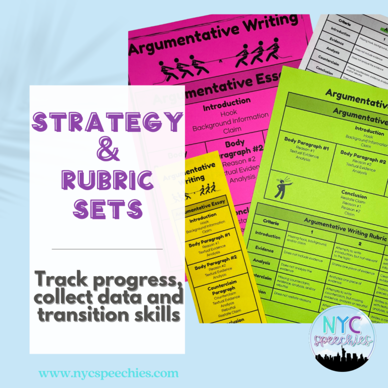 Speech and Language Strategies and Rubrics