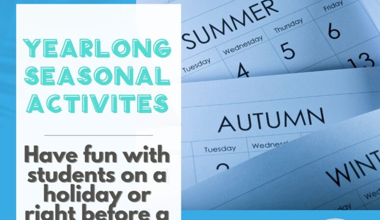 Seasonal Activities to use Throughout the Year