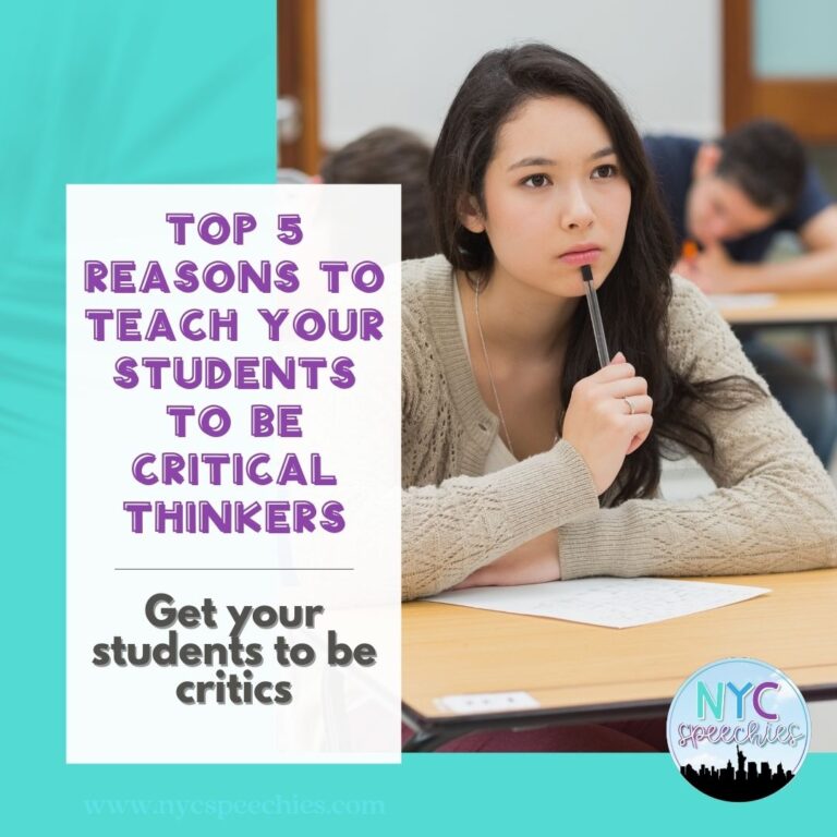 Top 5 Reasons to Teach Your Students to be Critical Thinkers