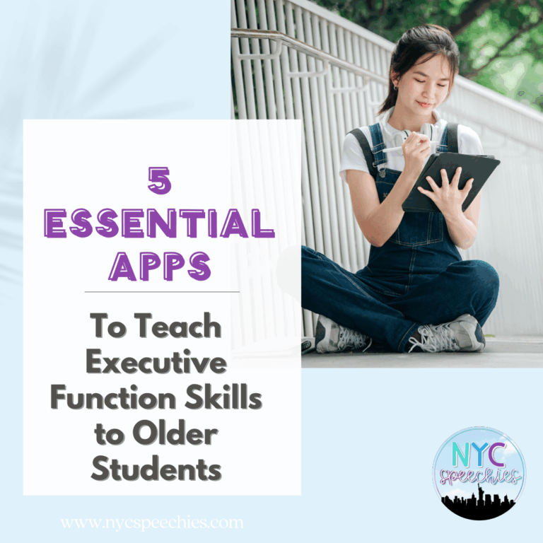 5 Essential Apps for SLPs to Teach Executive Function Skills to Older Students